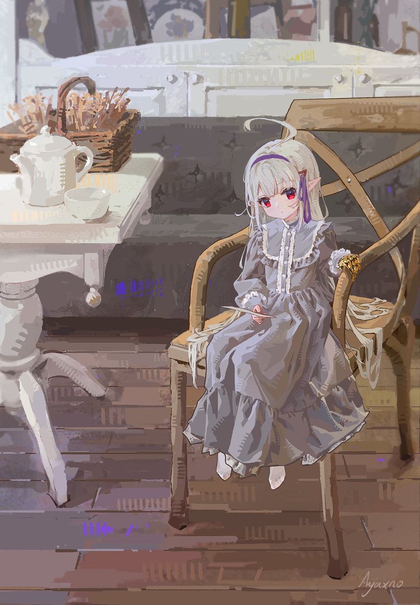 This is a pixiv picture whose title is Letter.