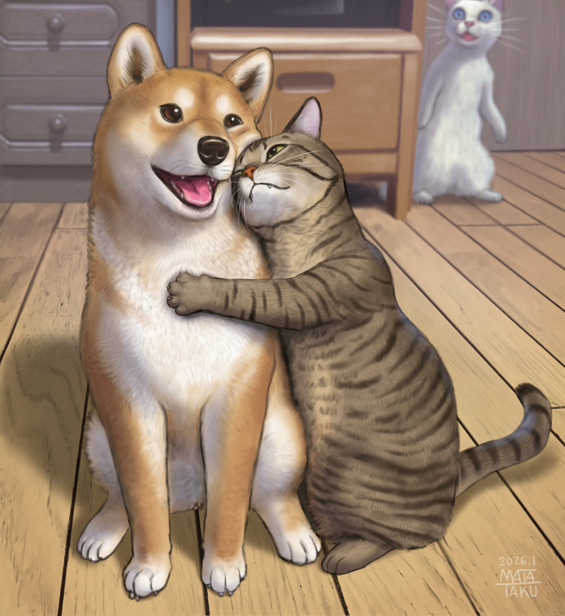 This is a pixiv picture whose title is 好き❤️.