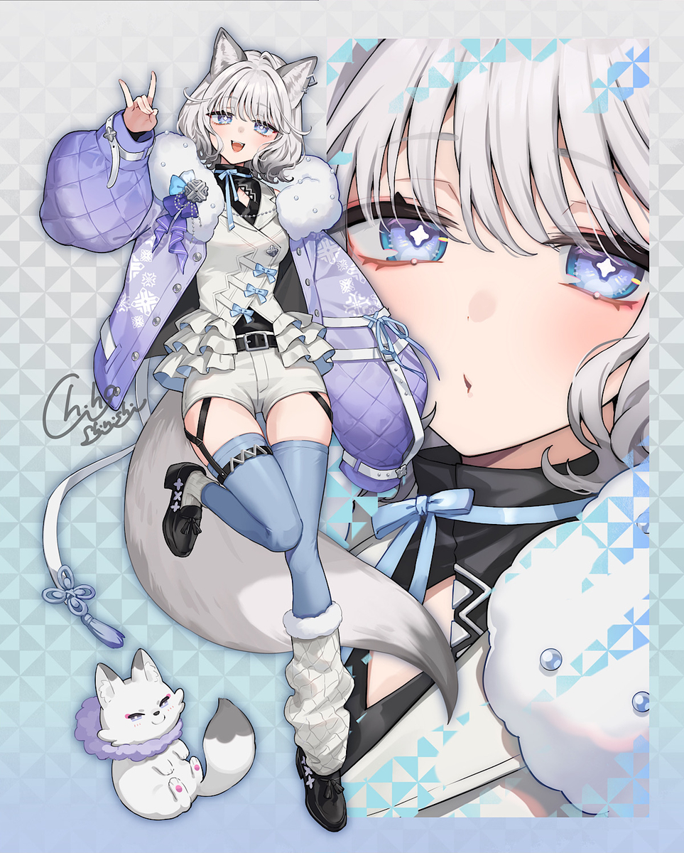 This is a pixiv picture whose title is 冬色きつねガール🦊❄️.