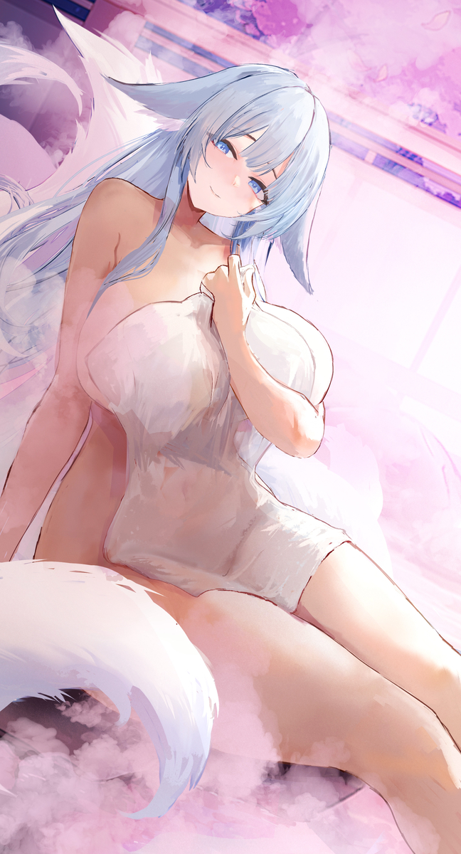 This is a pixiv picture whose title is 信濃(アズールレーン).