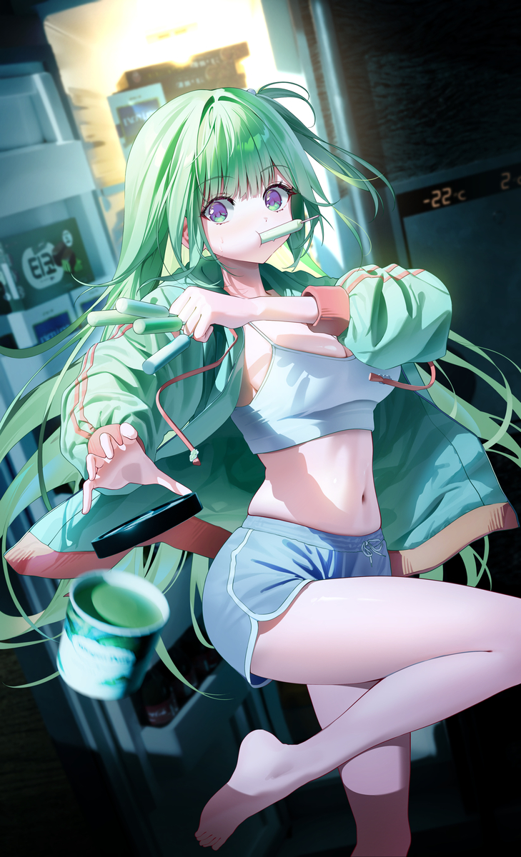 This is a pixiv picture whose title is Riko_fridge.