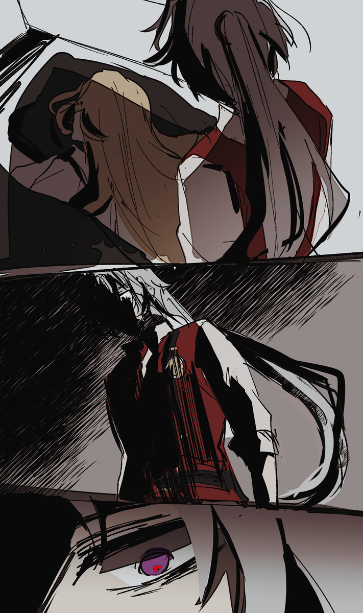 This is a pixiv picture whose title is 拇指母子.