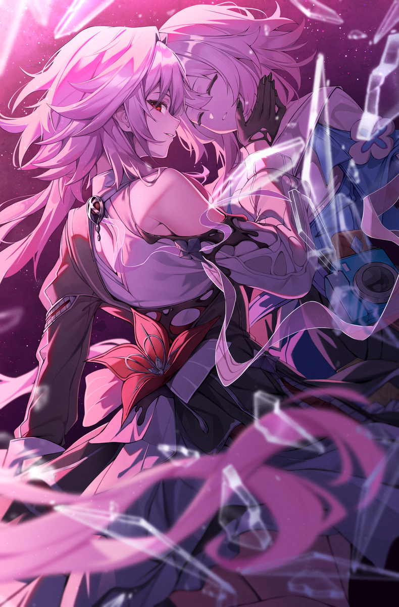 This is a pixiv picture whose title is 長夜月, March 7th.