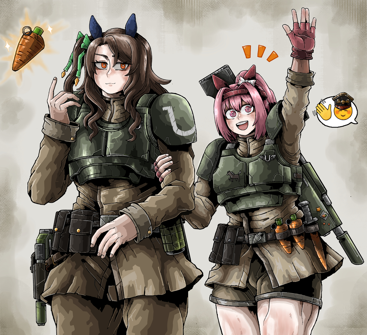 This is a pixiv picture whose title is Uma Guardsmen.