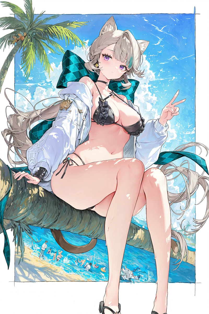 This is a pixiv picture whose title is リネットちゃん🐈‍⬛.