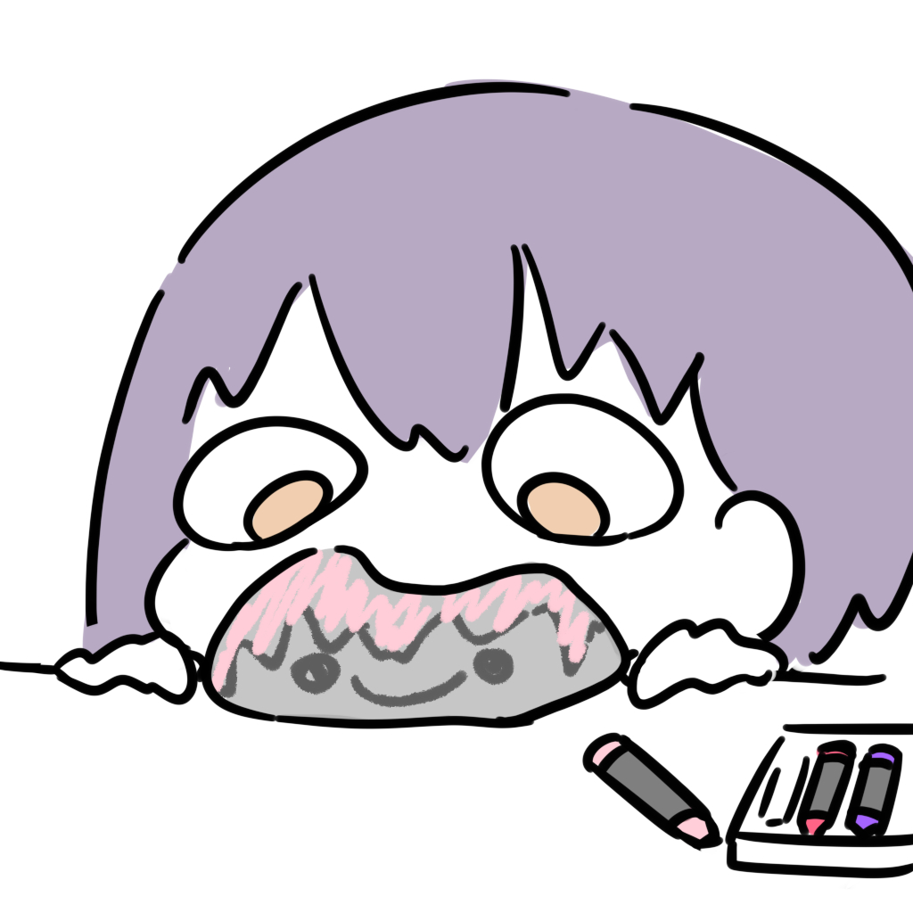 This is a pixiv picture whose title is 撿了一塊很像阿農的石頭.