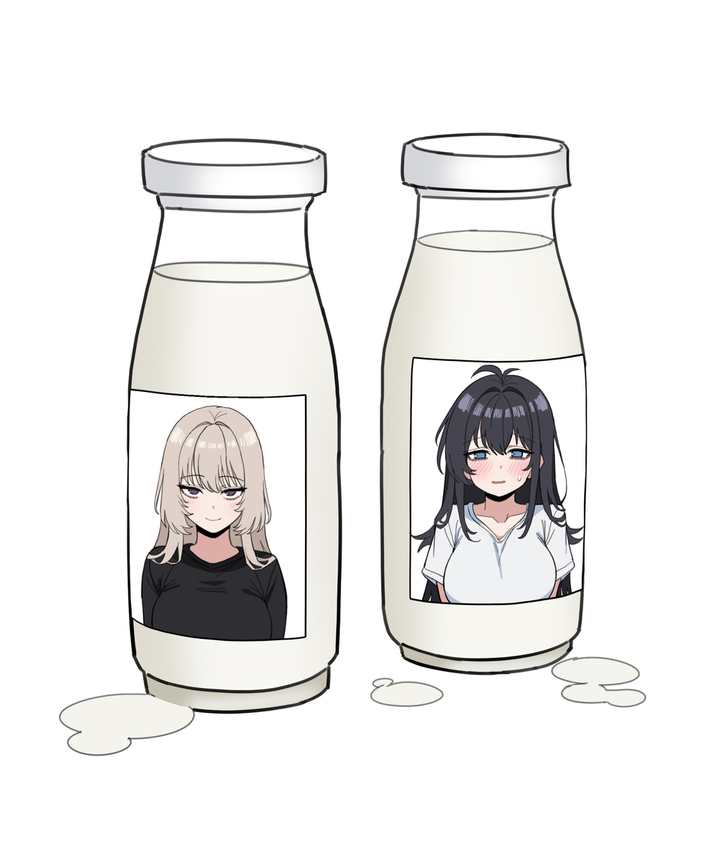 This is a pixiv picture whose title is 우유.