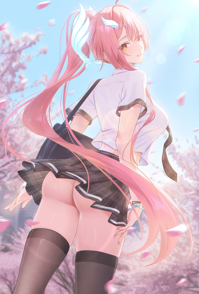 This is a pixiv picture whose title is School time.