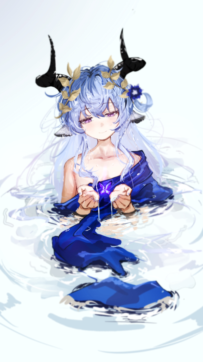 This is a pixiv picture whose title is 小牛泡汤.