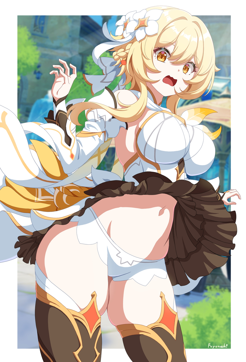 This is a pixiv picture whose title is 風に煽られる蛍ちゃん.