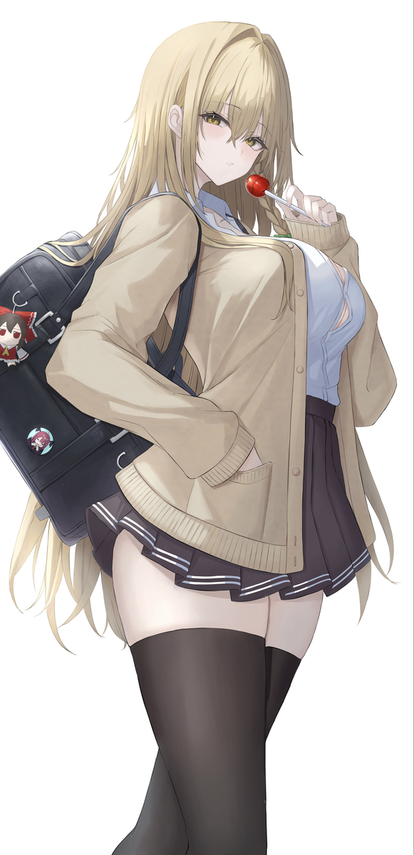 This is a pixiv picture whose title is 学生魔理沙.