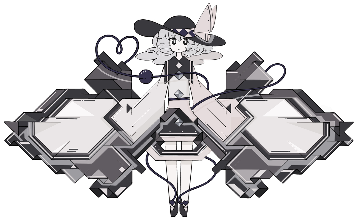 This is a pixiv picture whose title is 古明地こいし.