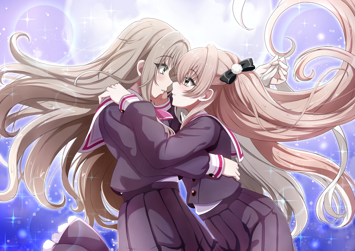 This is a pixiv picture whose title is 孤月の巫女.