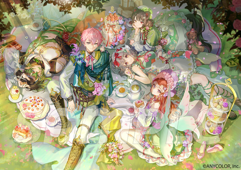 This is a pixiv picture whose title is にじさんじ 8th Anniversary.