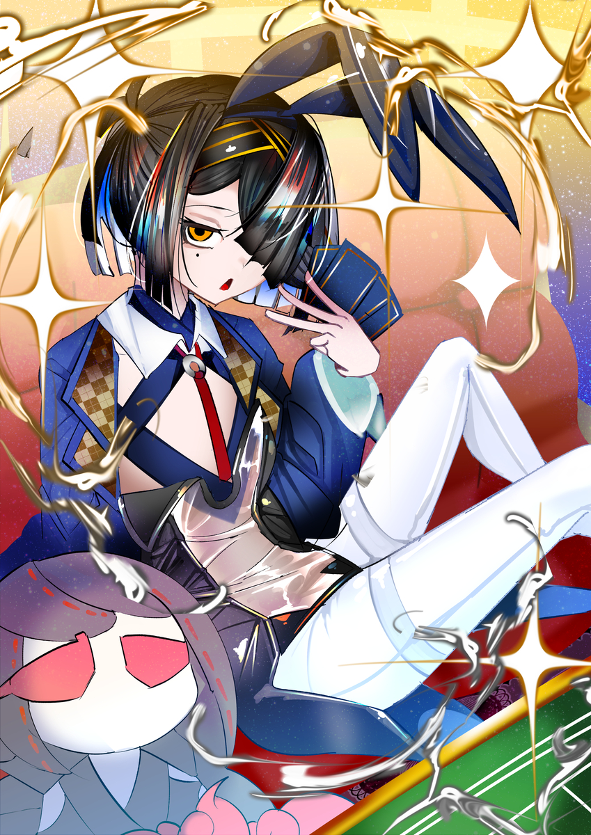 This is a pixiv picture whose title is バニーディーラー徐福ちゃん.