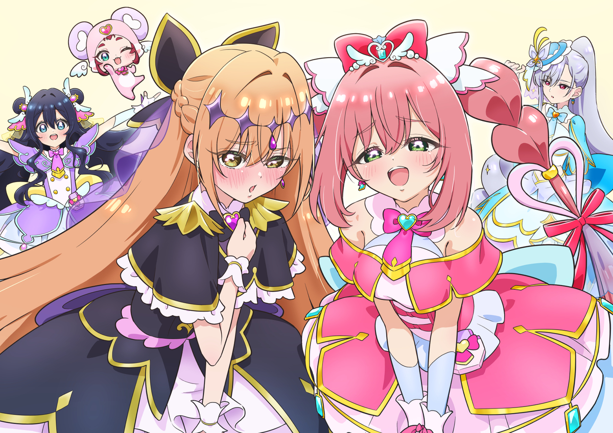 This is a pixiv picture whose title is 君のことが大大大大大好きなプリキュア.