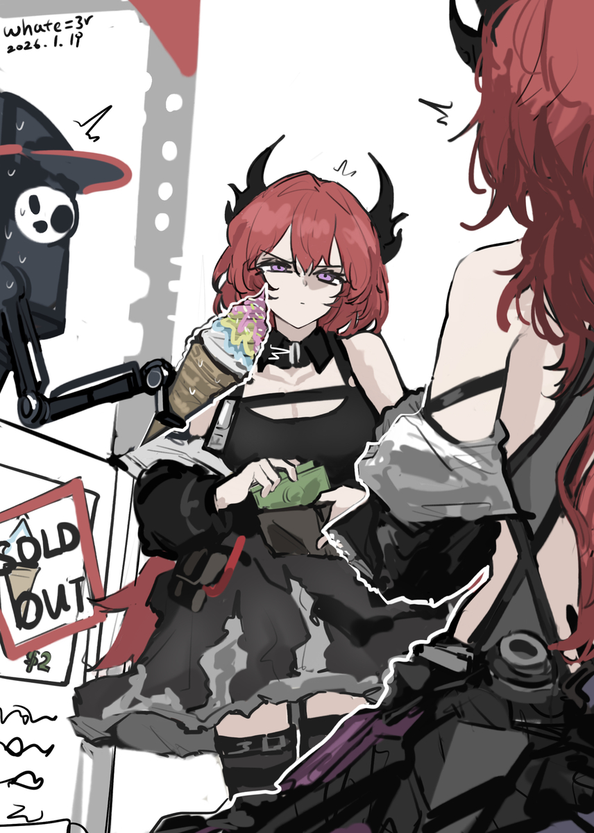 This is a pixiv picture whose title is IceScream.