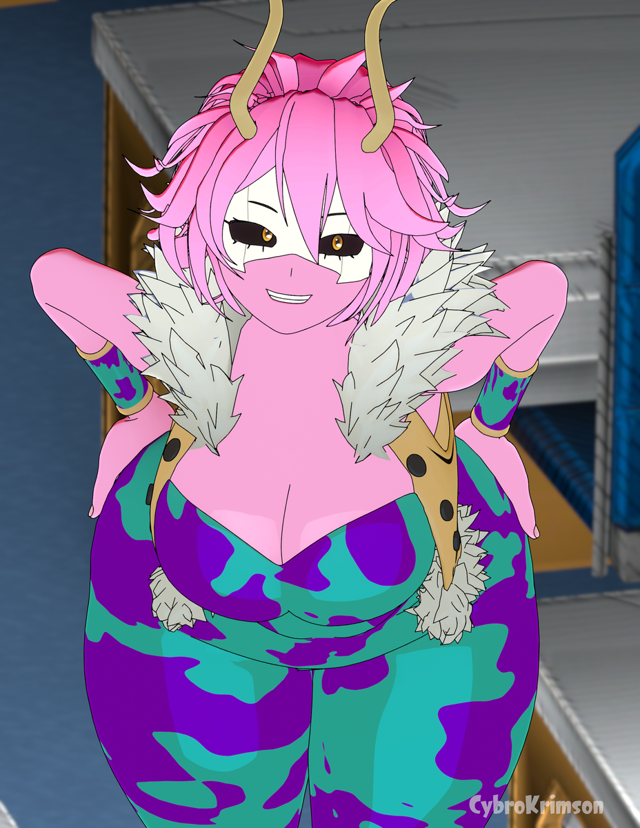 This is a pixiv picture whose title is Thicc Mina.