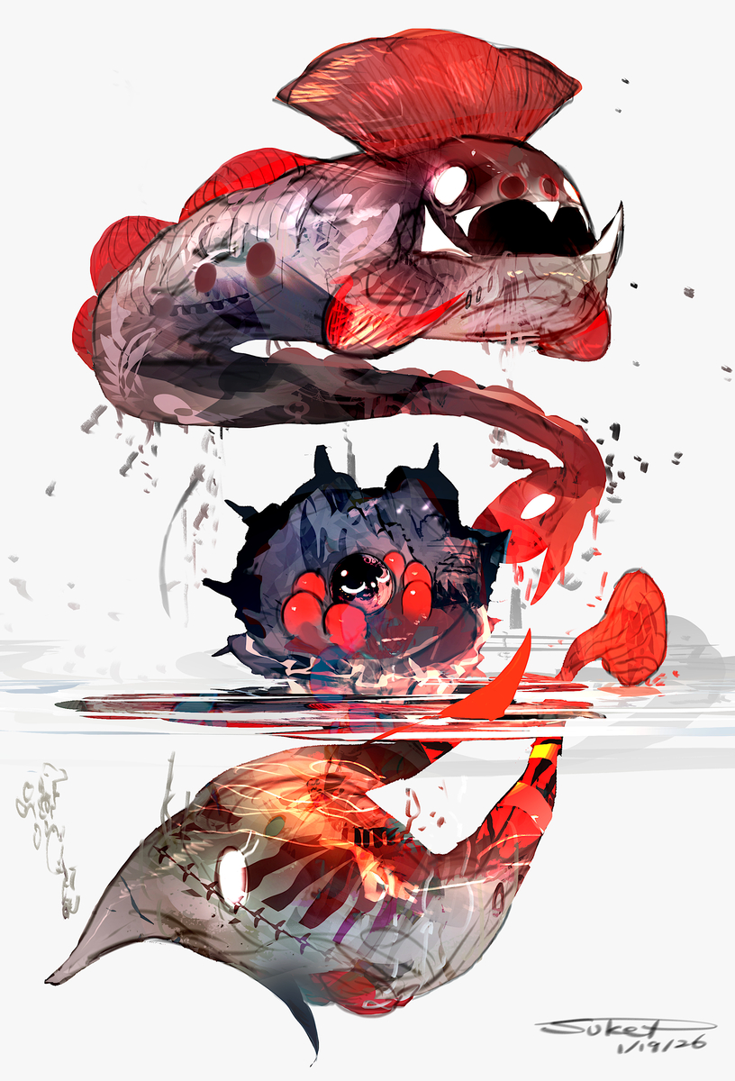 This is a pixiv picture whose title is 竜宮.