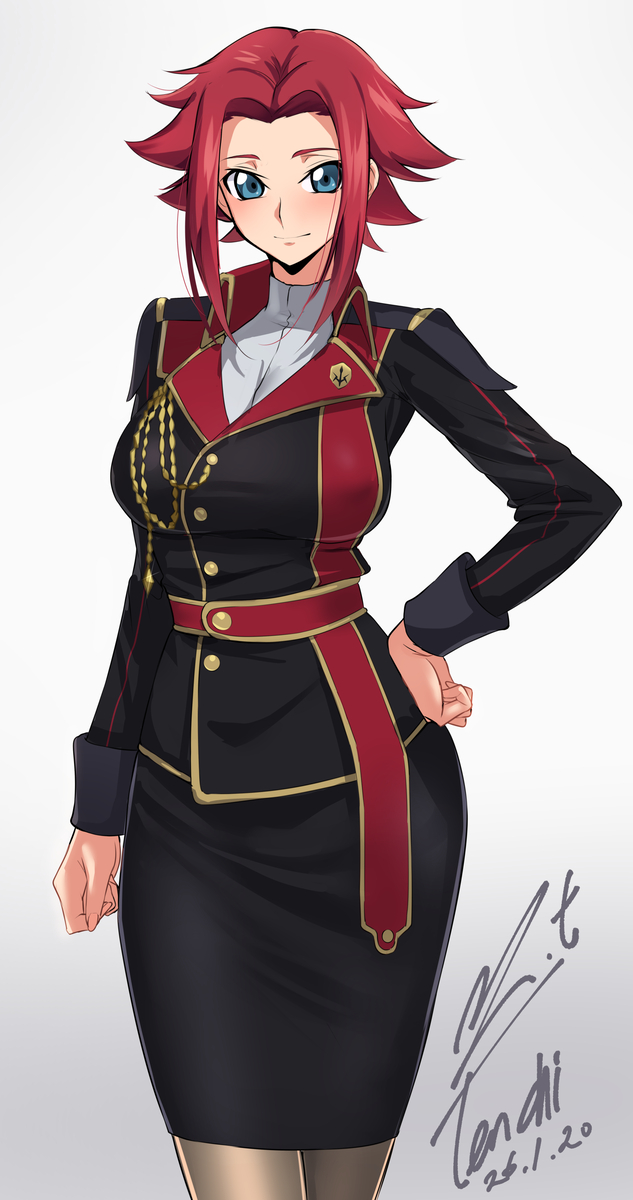 This is a pixiv picture whose title is コードギアス - 紅月カレン.