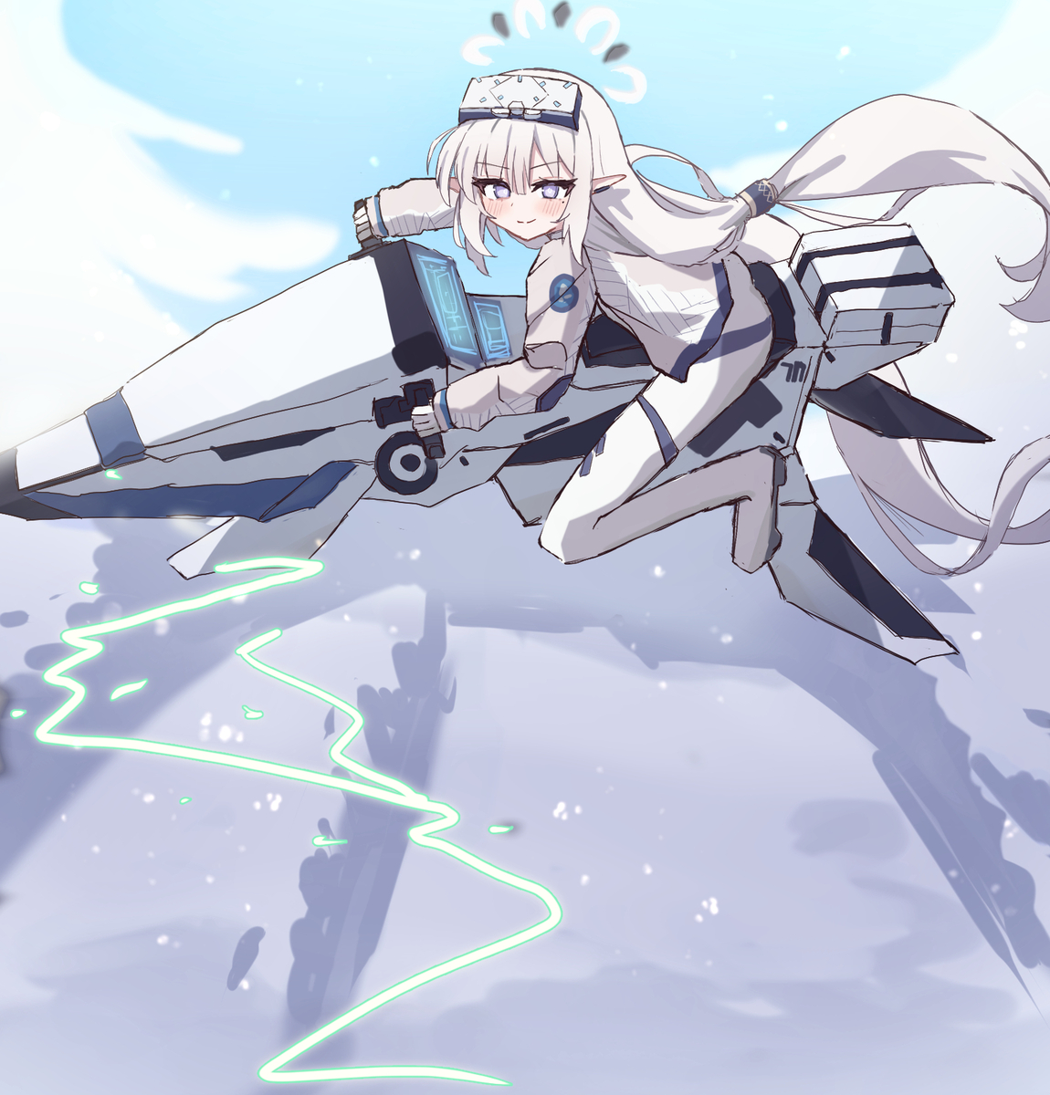 This is a pixiv picture whose title is ヒマリさん(臨戦).