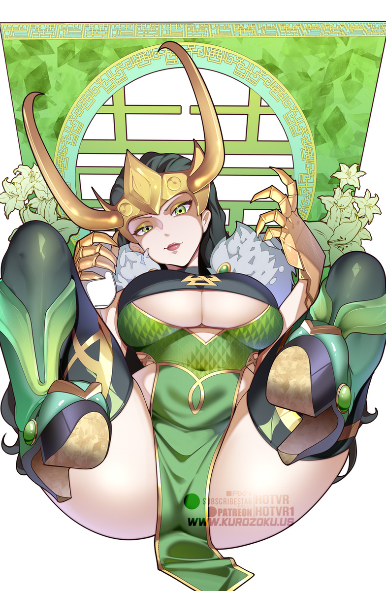 This is a pixiv picture whose title is Lady Loki in chinese dress.