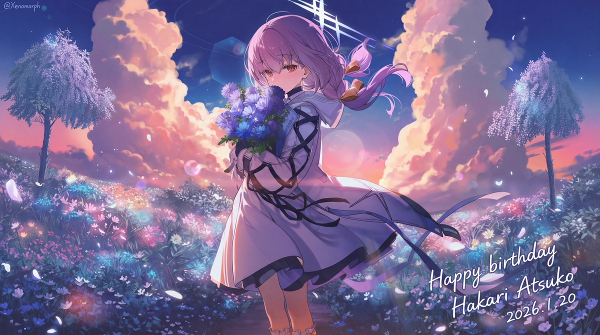 This is a pixiv picture whose title is 秤アツコ生誕祭.