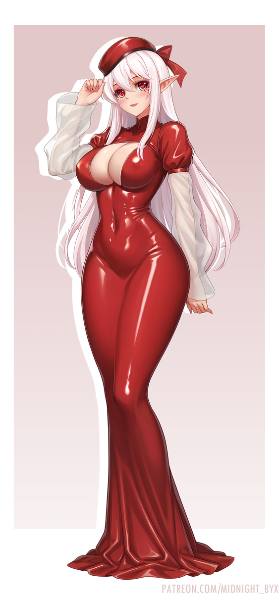 This is a pixiv picture whose title is Red dress 2.
