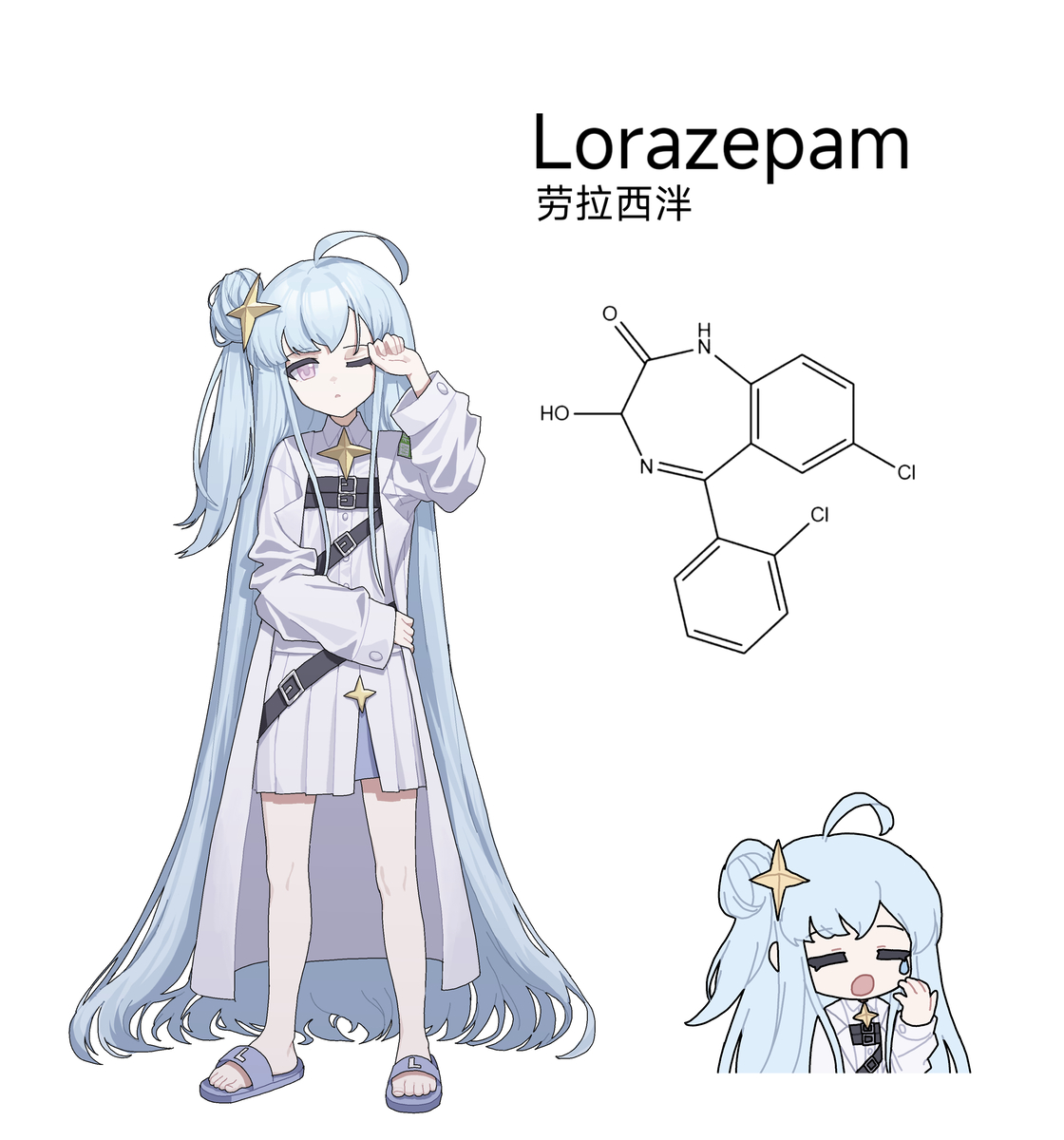 This is a pixiv picture whose title is lorazepam.