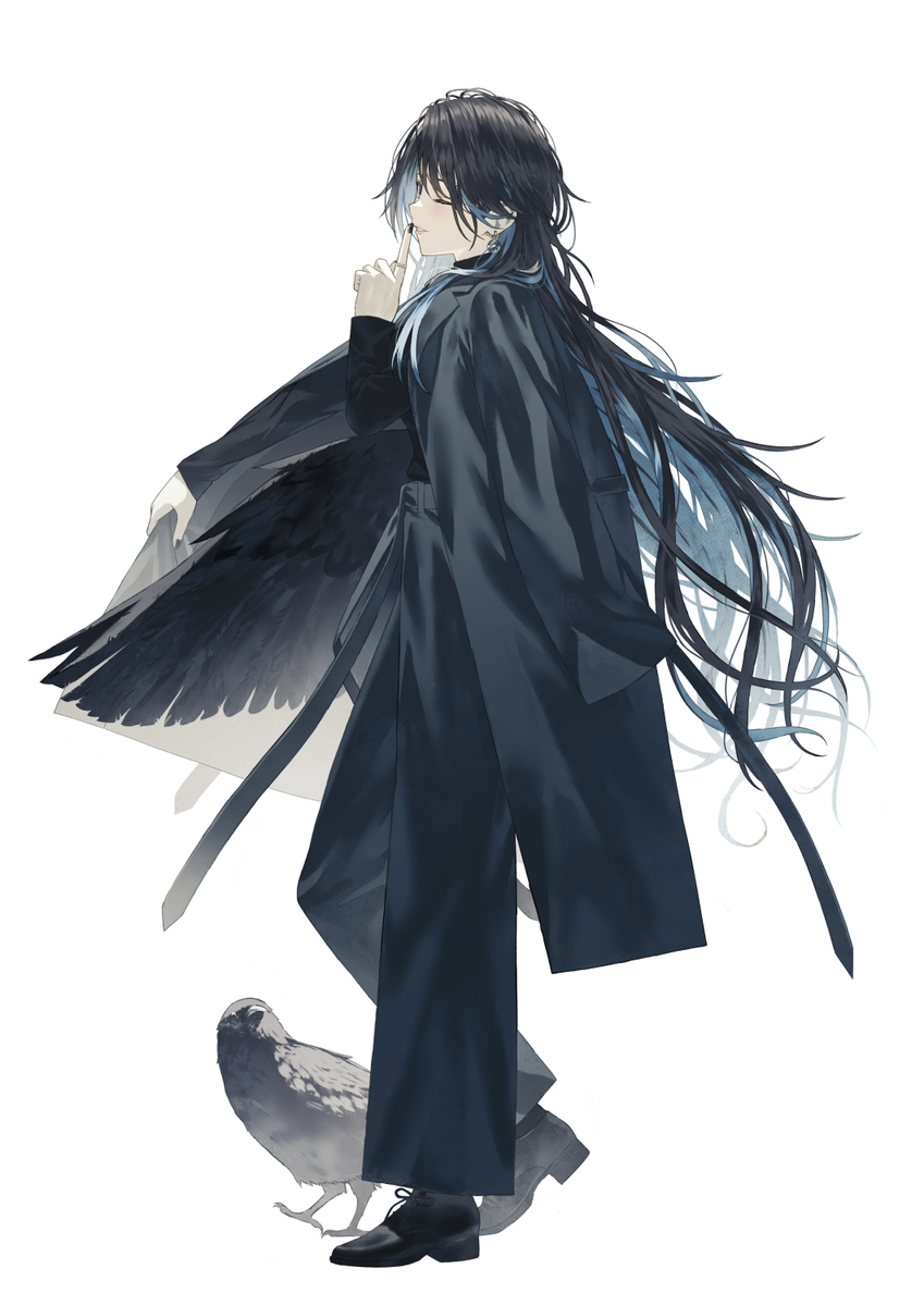 This is a pixiv picture whose title is カラスちゃん.