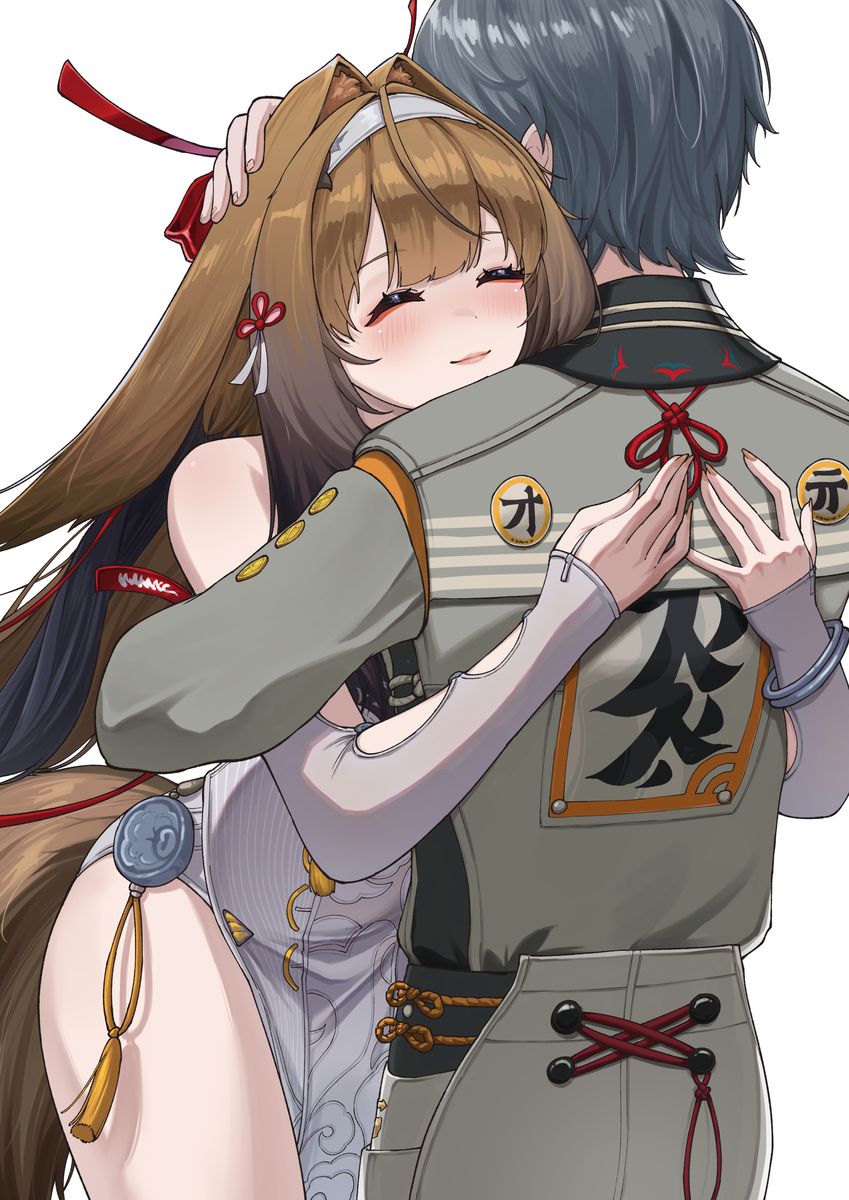 This is a pixiv picture whose title is Hug Ye Shunguang.