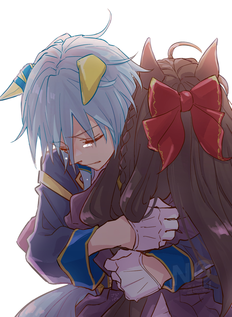 This is a pixiv picture whose title is 「側に居てくれた 大切な」.