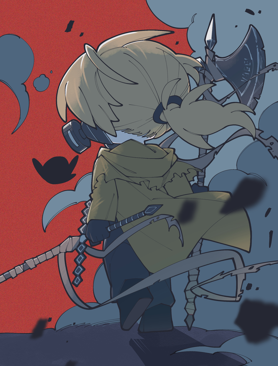 This is a pixiv picture whose title is 그 연기는 푸른색이었어....