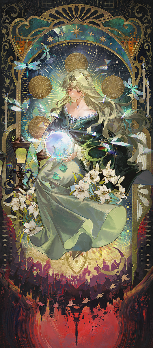 This is a pixiv picture whose title is Beryl in Tarot.