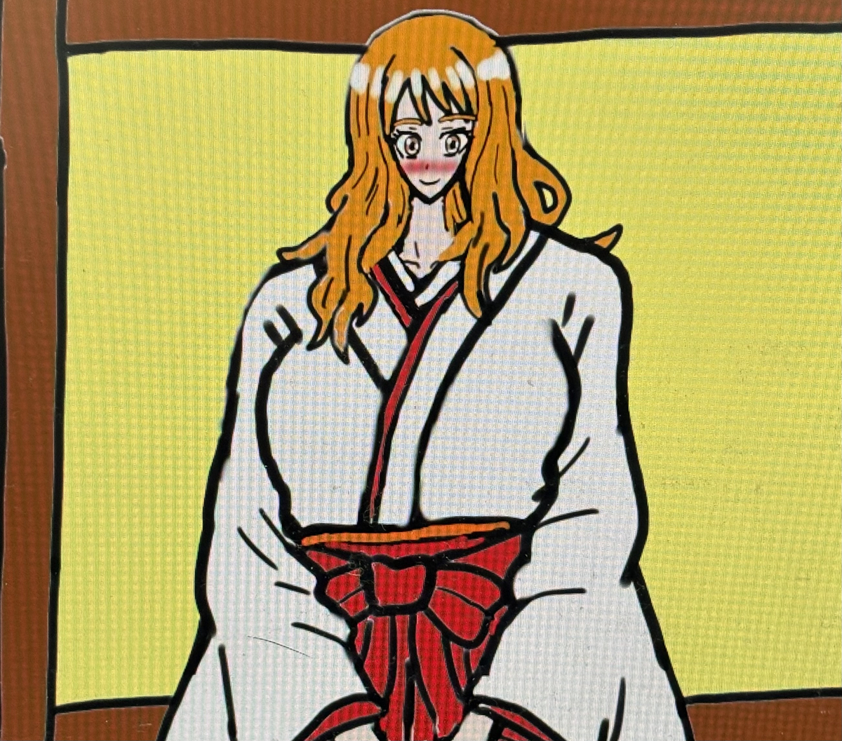 This is a pixiv picture whose title is 巫女鳴子💕🌅.