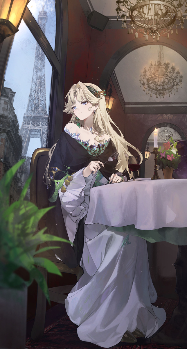 This is a pixiv picture whose title is パリの午後.