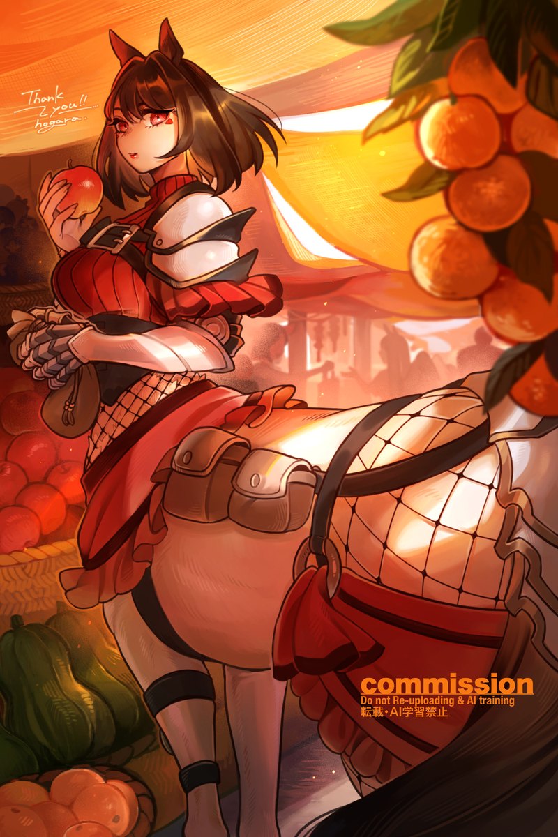 This is a pixiv picture whose title is 【Skeb】ご依頼者様OCさん🍎.