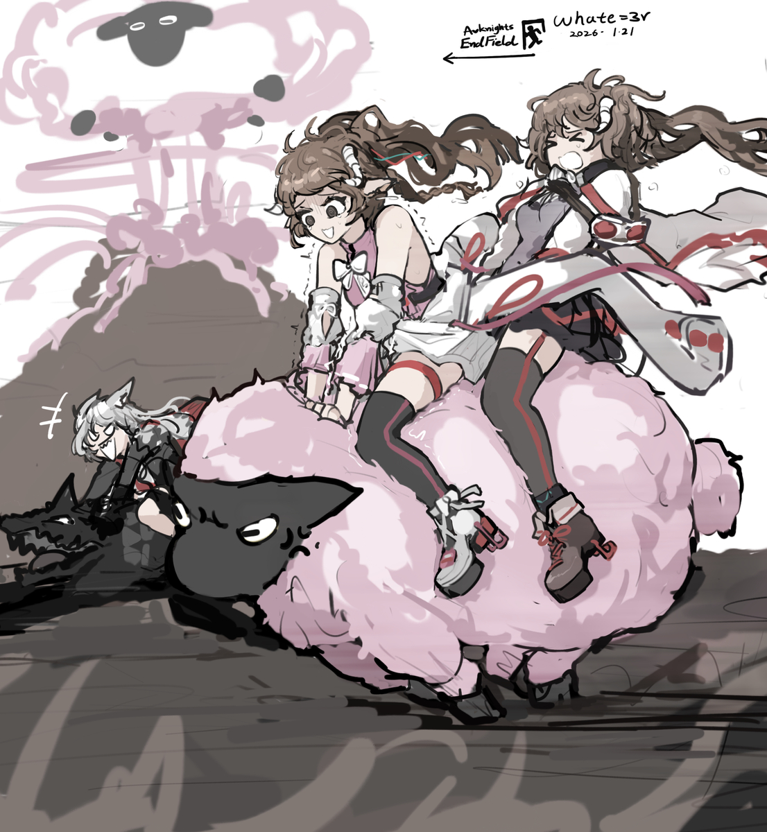 This is a pixiv picture whose title is Front Dush！.