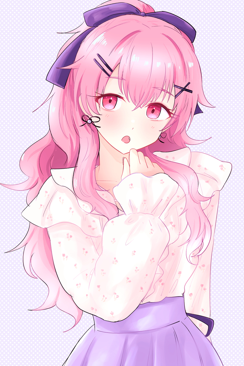 This is a pixiv picture whose title is 桃井愛莉.