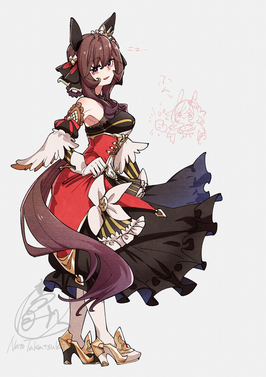 This is a pixiv picture whose title is ウマ落書きまとめ24.