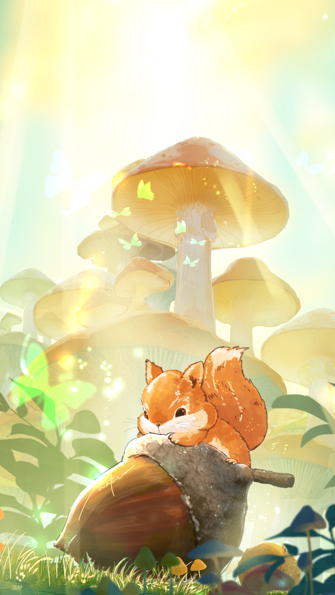 This is a pixiv picture whose title is 大きなどんぐり.