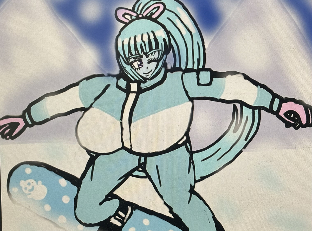 This is a pixiv picture whose title is クールスノーボーダー・葵ちゃん☃️❄️🏂.