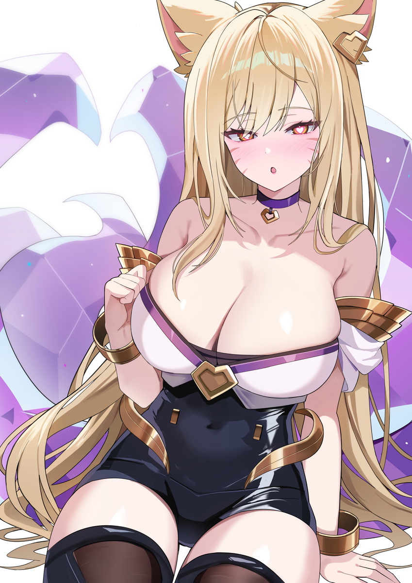 This is a pixiv picture whose title is KDA Ahri.