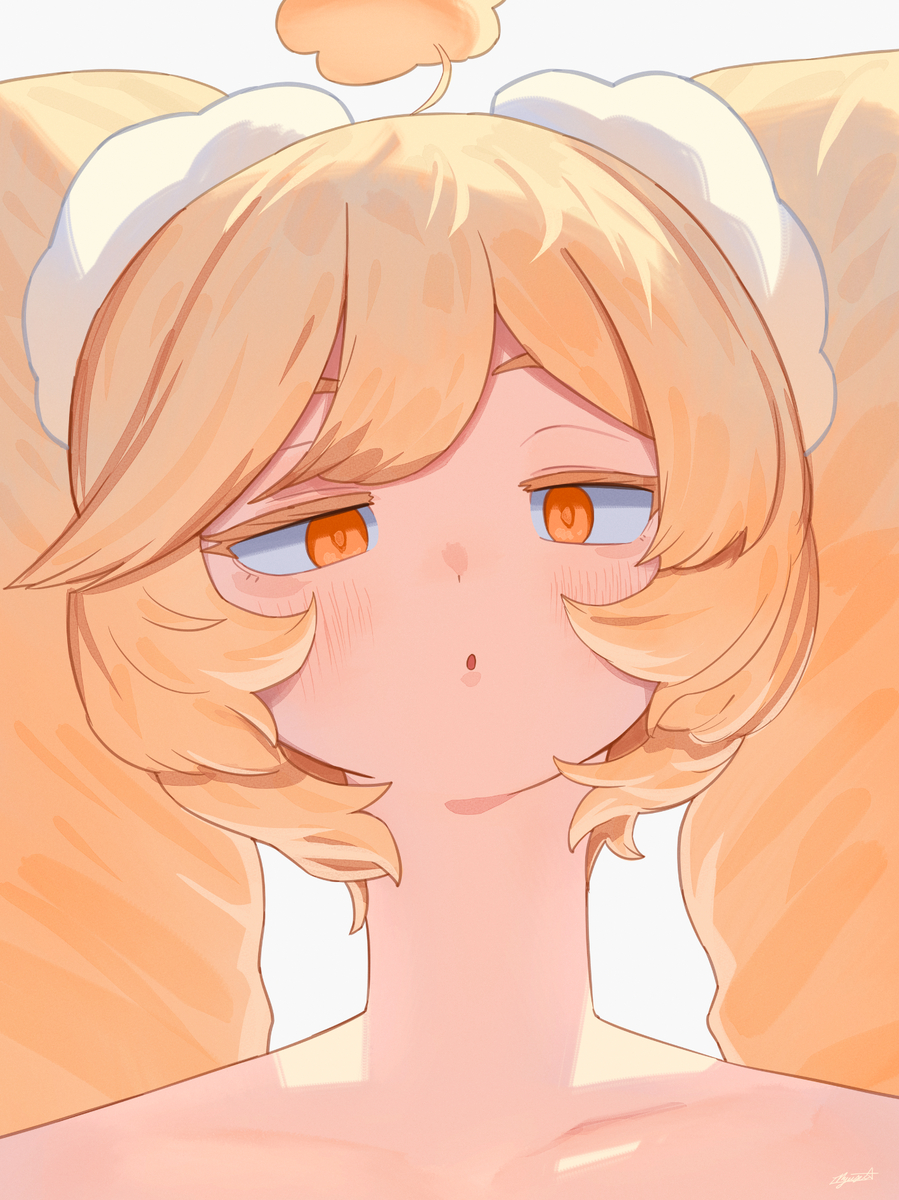 This is a pixiv picture whose title is ぼんやりモフコ.