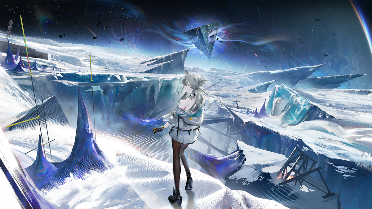 This is a pixiv picture whose title is 『アークナイツ：エンドフィールドリリース』記念イラスト.