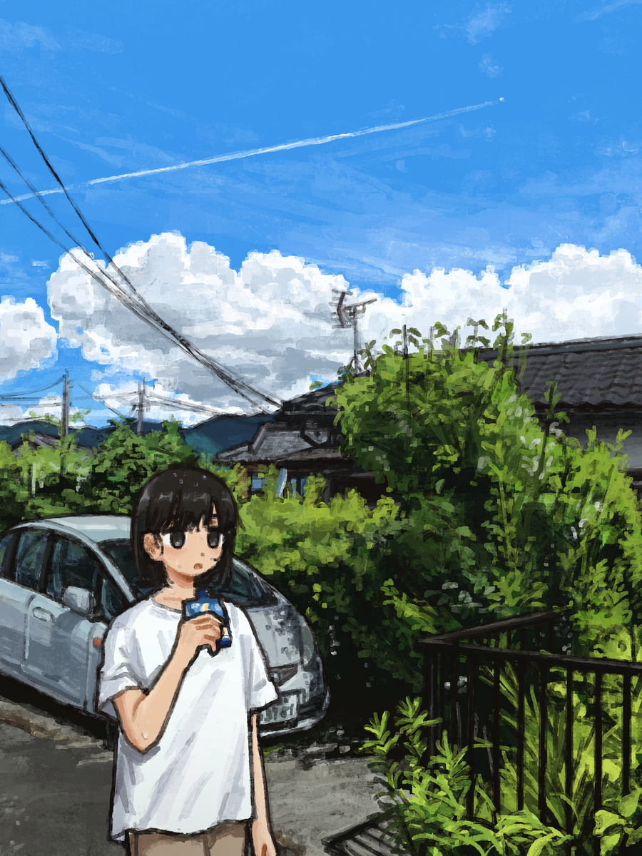 This is a pixiv picture whose title is 暑すぎるのがいけない.