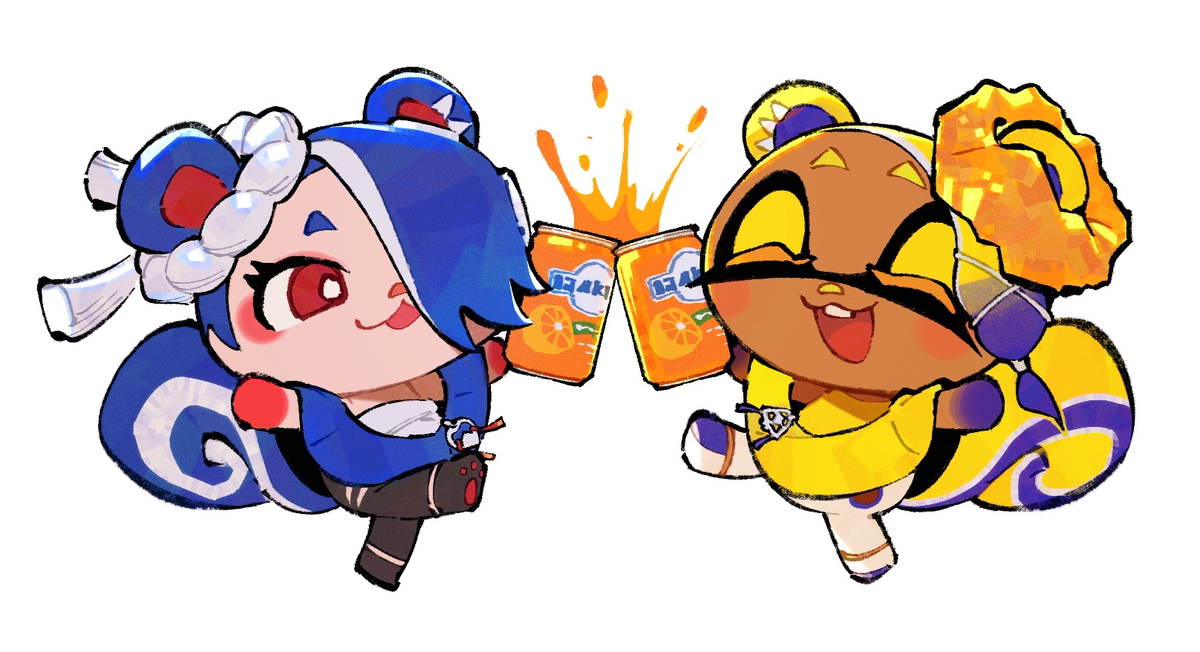 This is a pixiv picture whose title is あつ森×スプラ🌲.