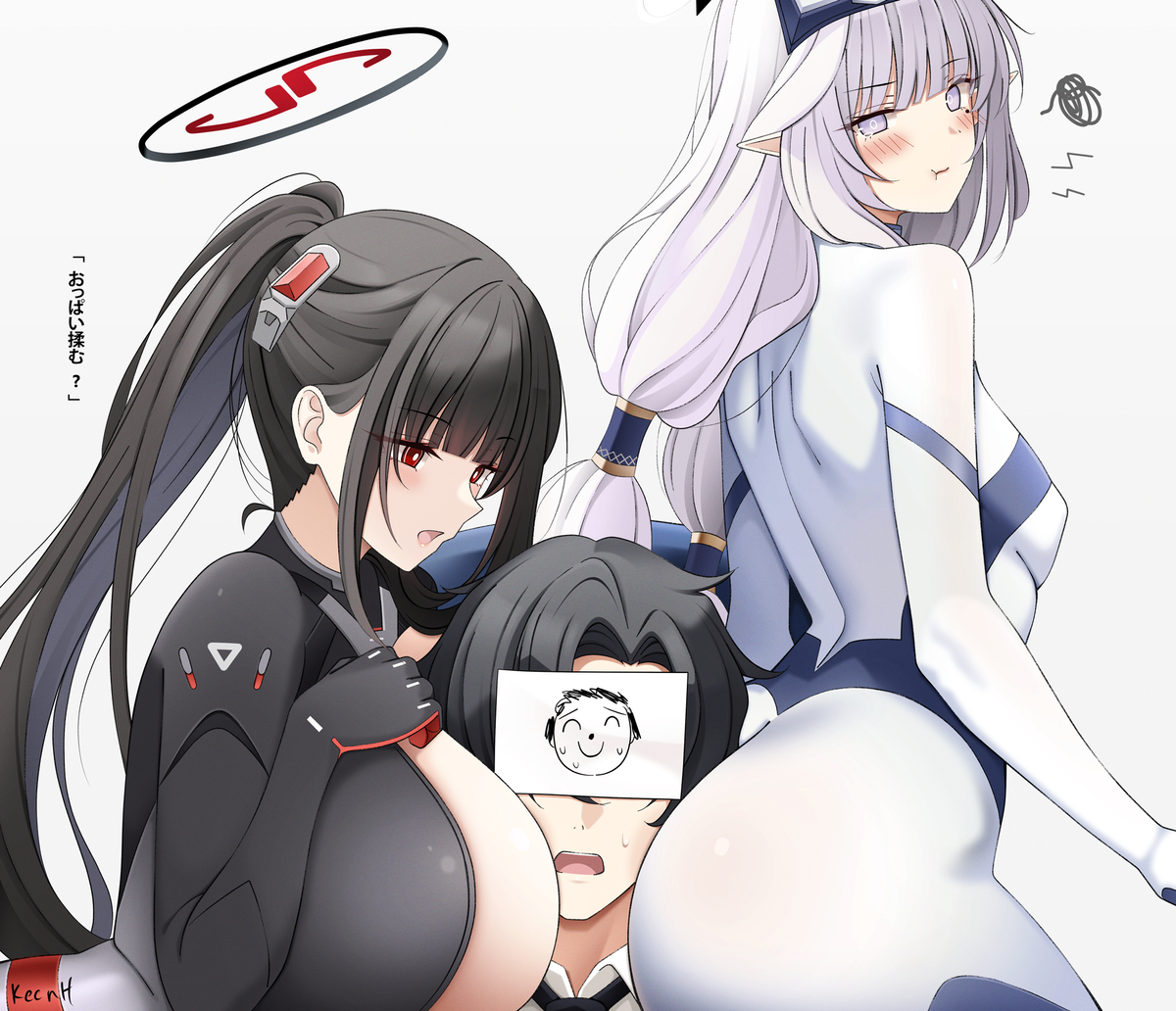 This is a pixiv picture whose title is リオ vs ヒマリ.