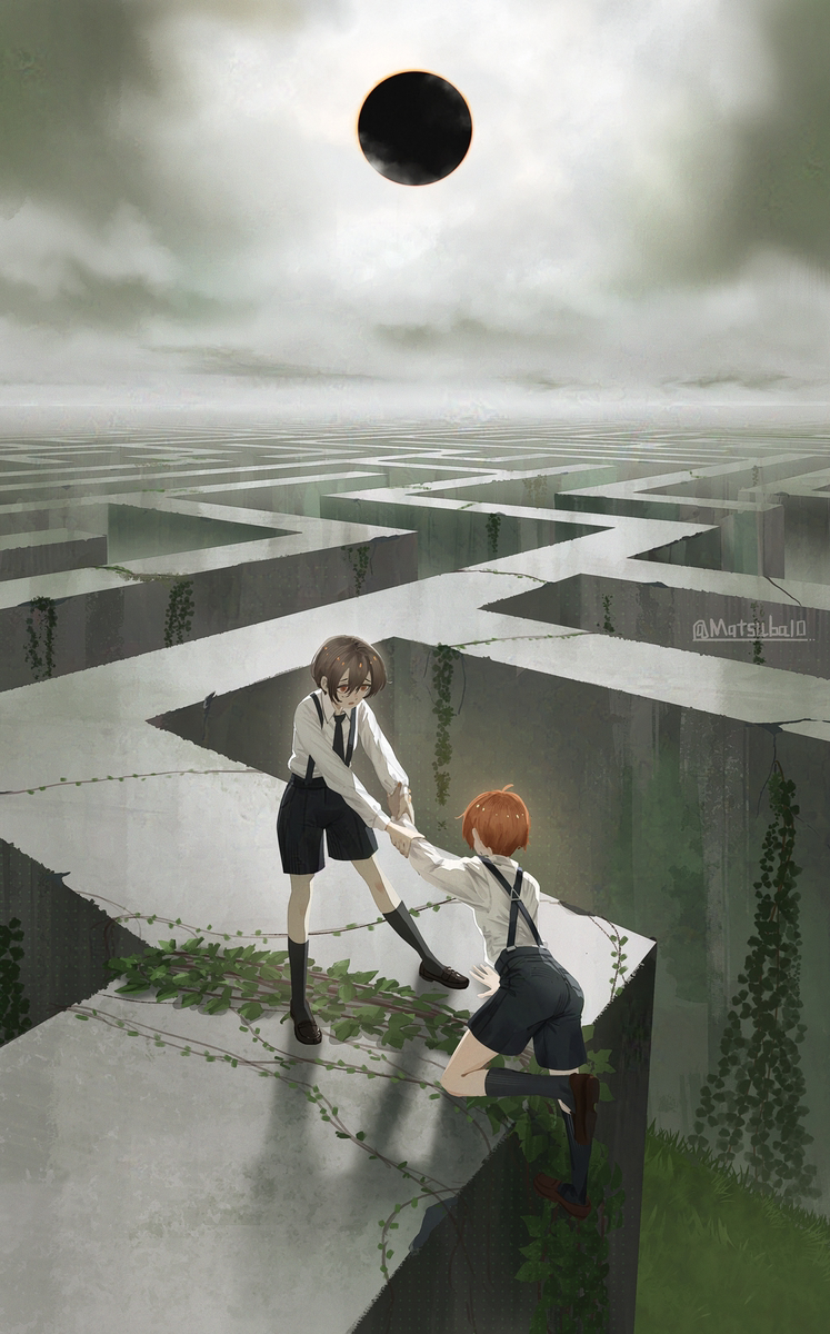 This is a pixiv picture whose title is 042/ゴールの無い世界で.