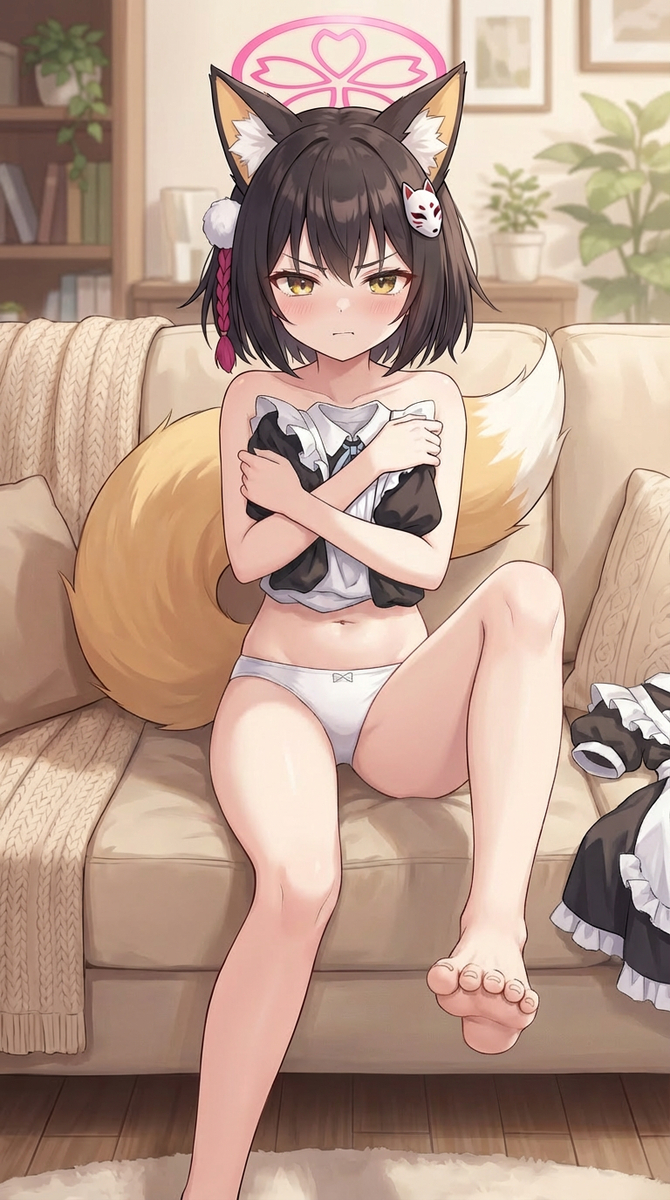 This is a pixiv picture whose title is 【碧蓝档案】服を変える必要がありますか？！？.